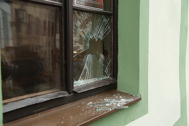 A2B Glass are able to board up broken windows while they are being repaired in Bletchley.